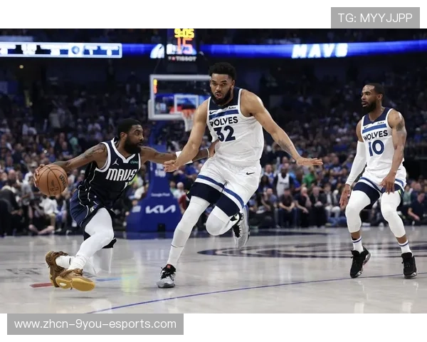 唐斯低位转身投篮得手,森林狼拿下关键分
